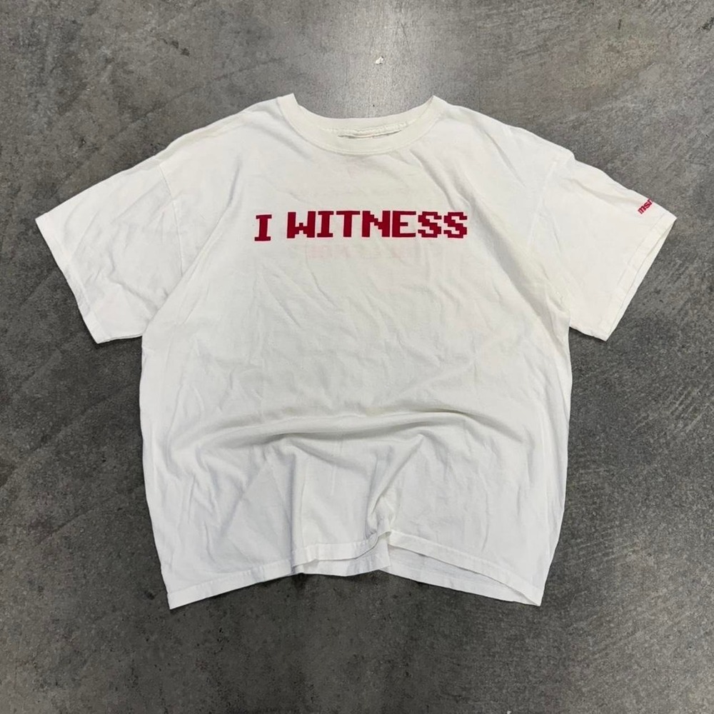 Vintage LeBron James T-Shirt Witness Graphic Double Sided Short Sleeve XL